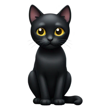 a black cat with glas sticker