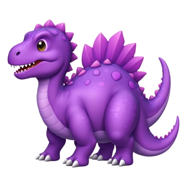 Purple dinosaur  sticker