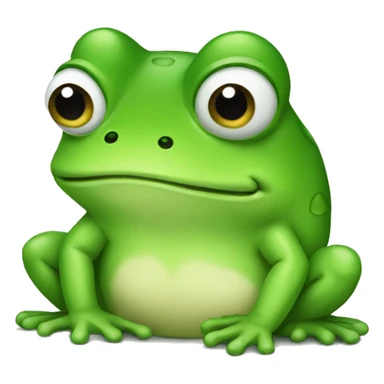 Sad frog sticker