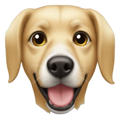 blonde dog spotted muzzle sticker