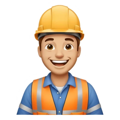 builder laughing hard sticker