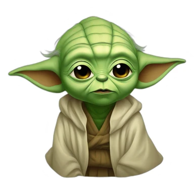 Yoda kisses sticker