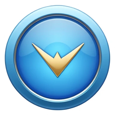 Blue tick badge sticker
