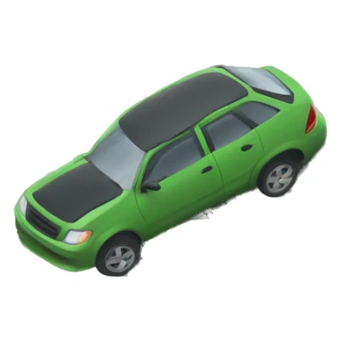 A car being tossed in the air by going over a speed bump too fast sticker