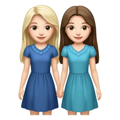 two sisters – Sonya and Taya  sticker