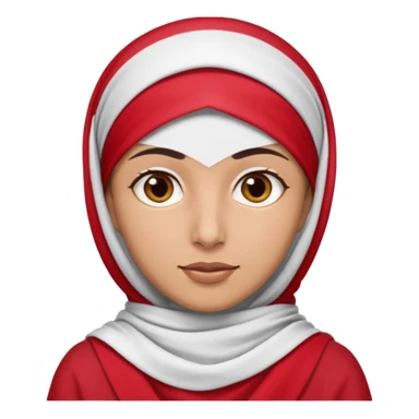 Arab with red and white headscarf sticker