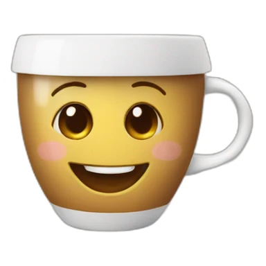 living happy woman coffee cup sticker