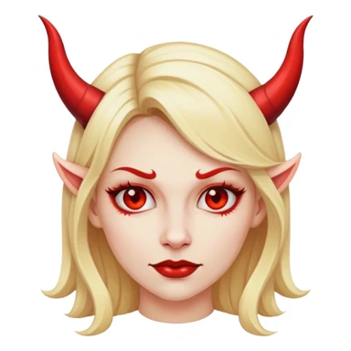 Blonde Lady devil  sticker