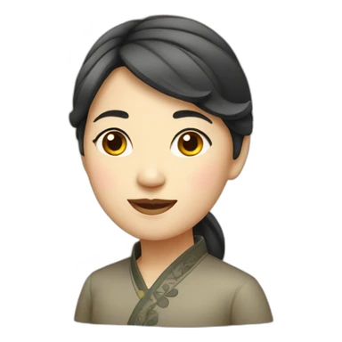 Chinese lady sticker