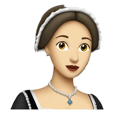anne boleyn in a castle sticker