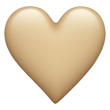 Beige heart sticker