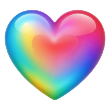 Cœur multicolore  sticker