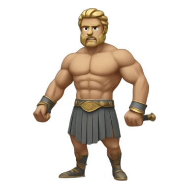 Spartiate-muscle sticker