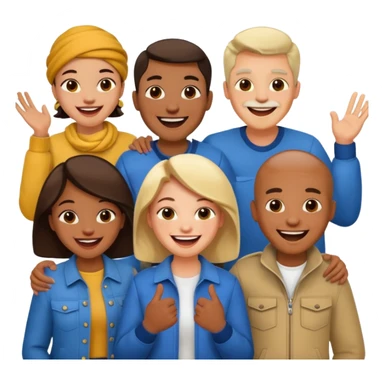 many different groups of people sticker