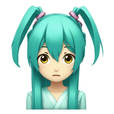 hatsune miku sad sticker