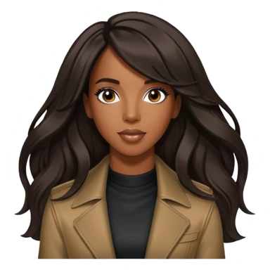 Kelly Rowland with long hair sticker