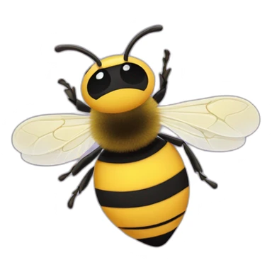 abeille qui rigole sticker