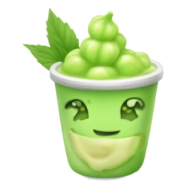 Honeydew boba sticker