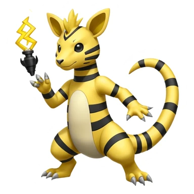 Ampharos-Electabuzz-Zeraora-Elekid-fusion sticker