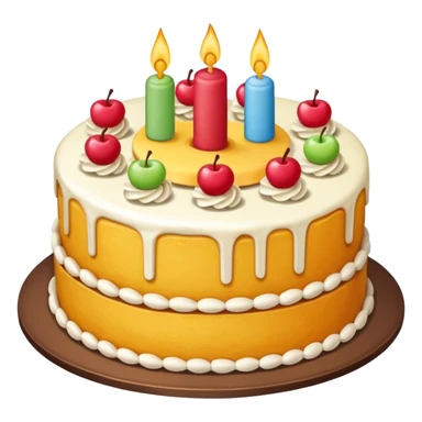 the cake from which the piece is separated sticker