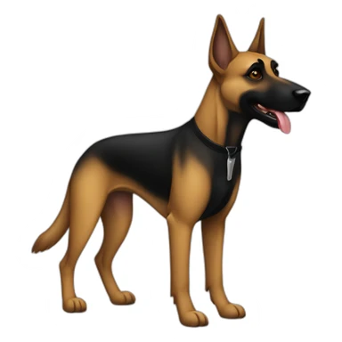 dog-malinois-black-halloween sticker
