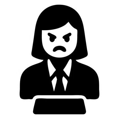 Business secretary is angry sticker