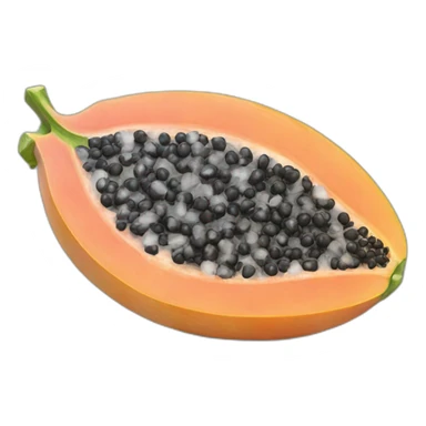 Frozen Papaya cold ice sticker