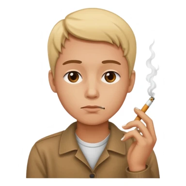 Sigara içen ifade sticker