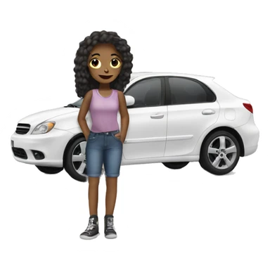 girl car sticker
