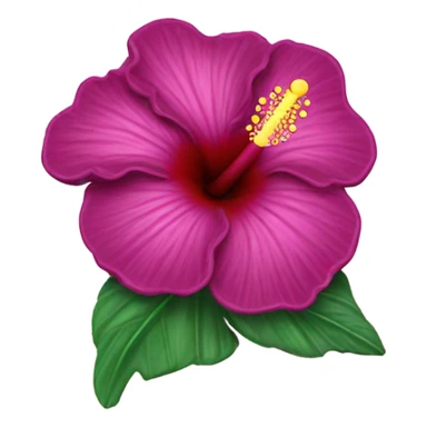 Hibiscus flower hair clip  sticker