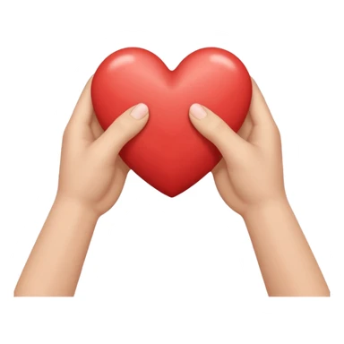 two hands reaching toward each other with a heart sticker
