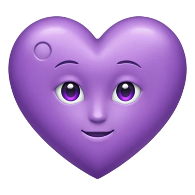 Coeur violet sticker