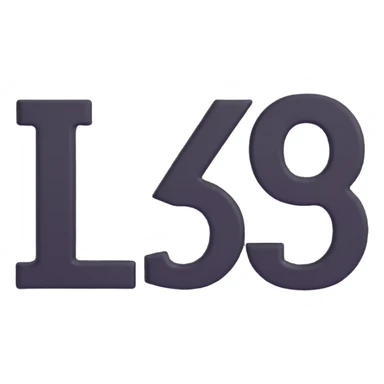 A bold  text “L 5” clearly written on it in black letters, centered sticker