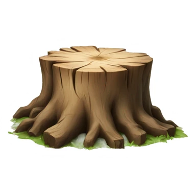 tree stump sticker