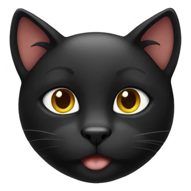 Black Christmas cat  sticker