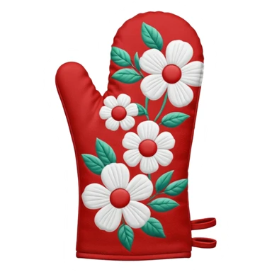 oven mitt print  sticker