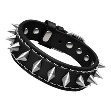 emo black bracelet with spikes sticker