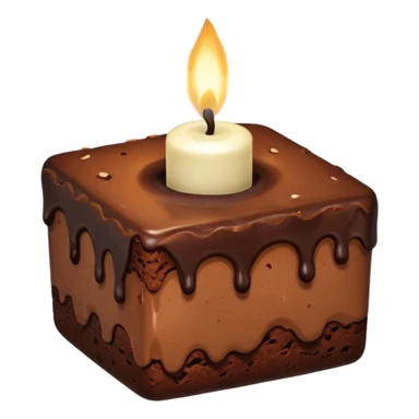 Brownie candle sticker