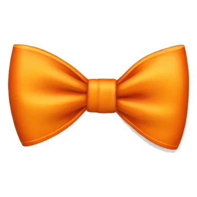 One singular orange bow sticker
