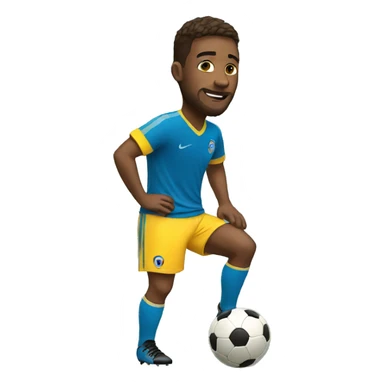 soccer player holding his knee sticker