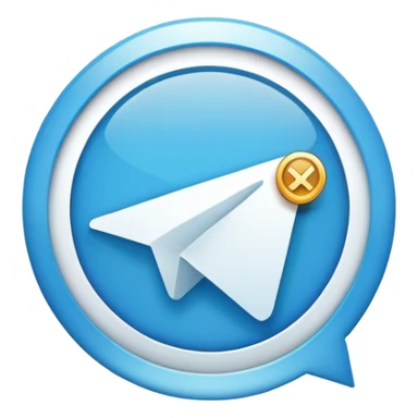 Telegram verification badge, blue circle with white checkmark sticker