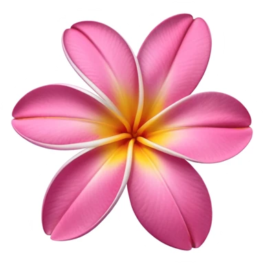 Frangipani Pink flower emoji sticker
