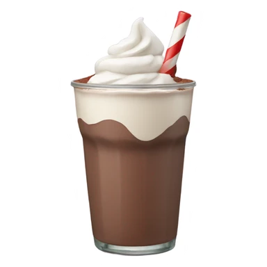 Chocolate milkshake sticker