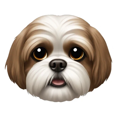 Brown shih tzu sticker