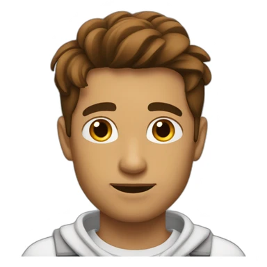 homme brun qui rêve sticker