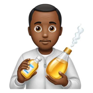 Diddy with baby oil sticker