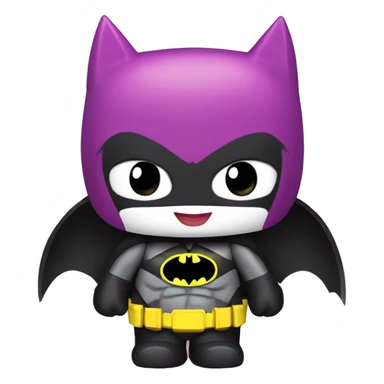 hello kitty and batman sticker