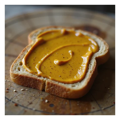 realistic vegemite spread on a slice of toast sticker