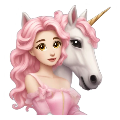 Belle delphine on a unicorn sticker