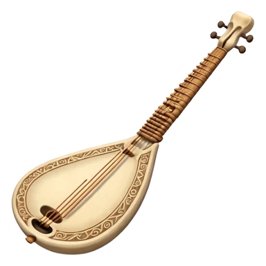 prehistoric musical instrument sticker